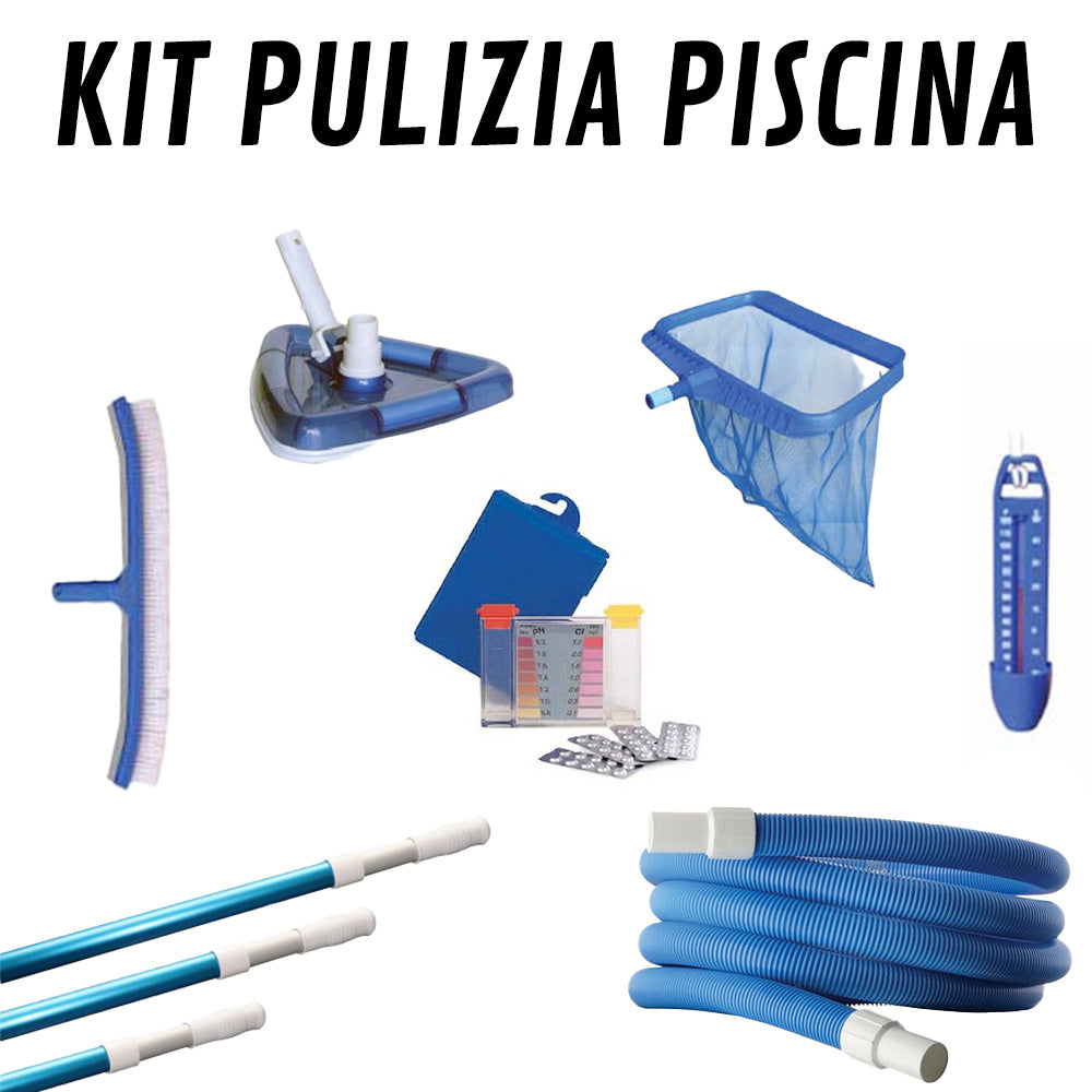 Kit Piscina Interrata Pronta al Tuffo in Pannelli Acciaio 2024 - Rettangolare 10,00 x 5,00 x H1,20-1,50 Mt