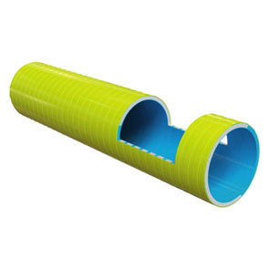 Tubo semirigido mod. PREMIUM giallo anti cloro e anti-termini diam. 63 mm - rotolo da 25 Mt