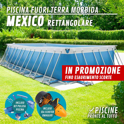 Piscina Fuori Terra Morbida in PVC Rettangolare Mexico