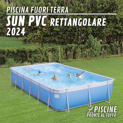 Piscina Fuori Terra Morbida in PVC SUN Rettangolare