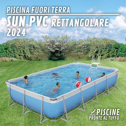 Piscina Fuori Terra Morbida in PVC SUN Rettangolare