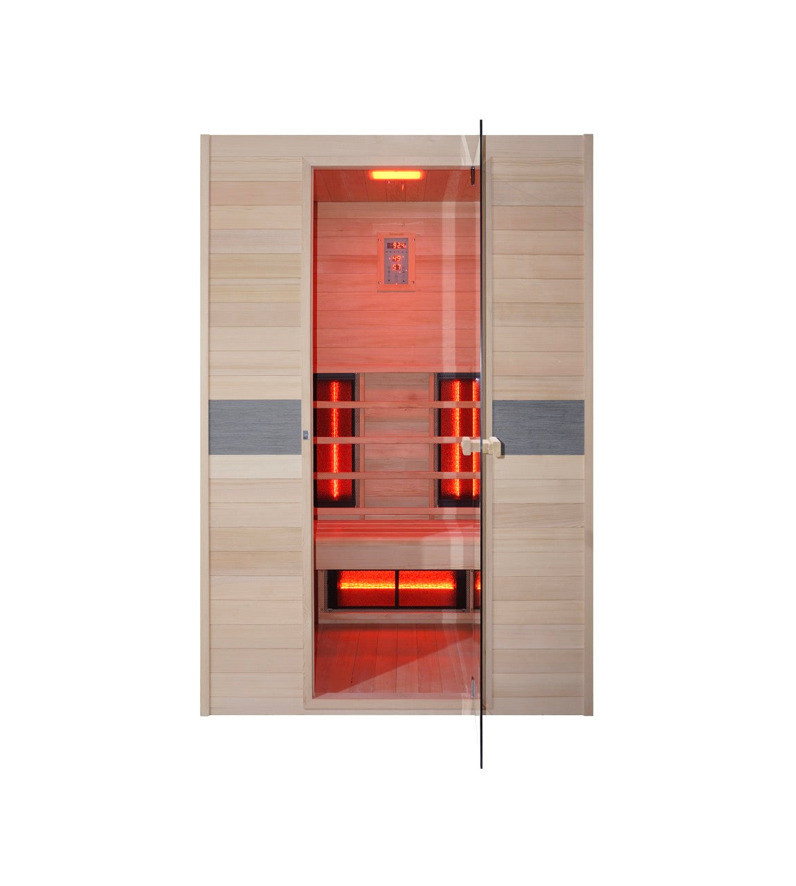 Sauna ad Infrarossi Giada Doppia led rosso